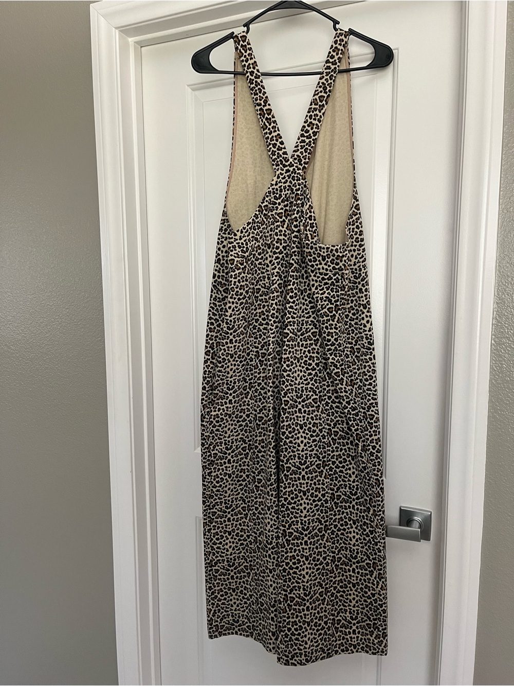 Leopard Print Denim overalls - Picture 7 of 8